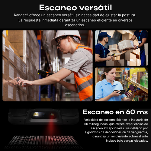 RANGER2 Terminal Móvil Industrial Android con Lector de Códigos de Barras