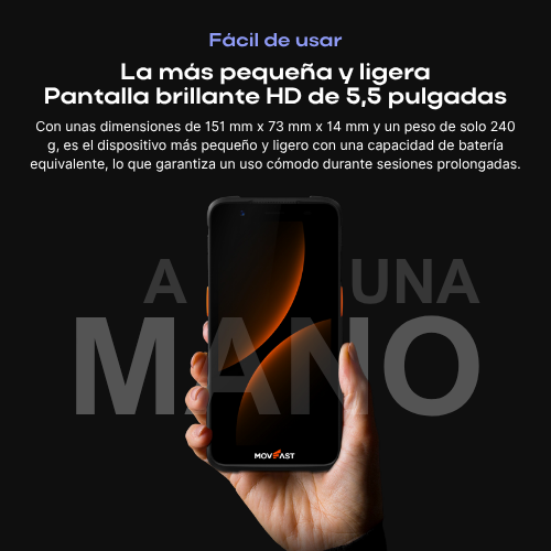 RANGER2 Terminal Móvil Industrial Android con Lector de Códigos de Barras