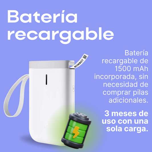NIIMBOT D11 Impresora de Etiquetas Portátil con Bluetooth