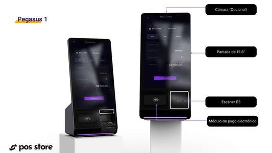 POS Android 13 Pegasus 1 Mini Kiosco de venta todo en uno