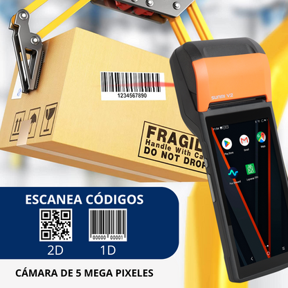Punto de Venta  SUNMI V2 con Android 12 e Impresora de Recibos