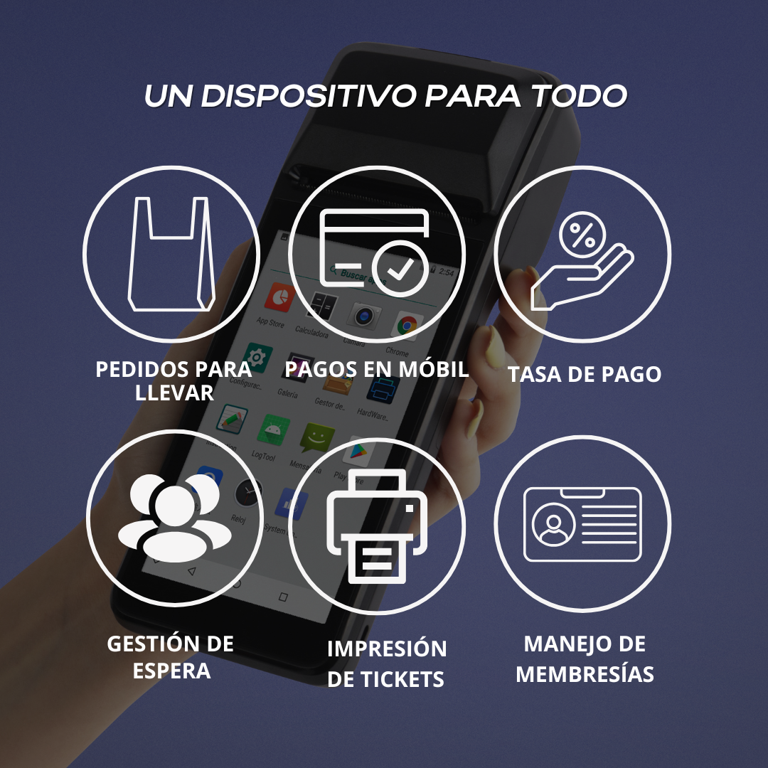 Punto de Venta H10 con Android e Impresora de Recibos