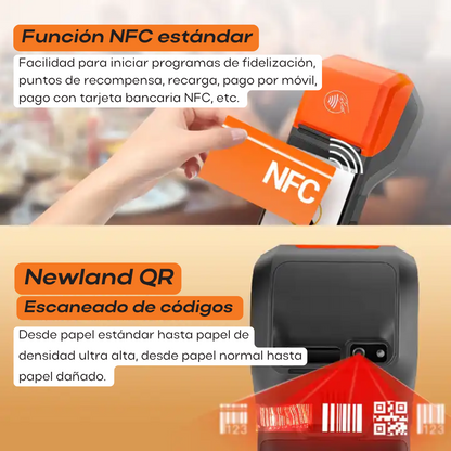 Punto de Venta H10 con Android e Impresora de Recibos