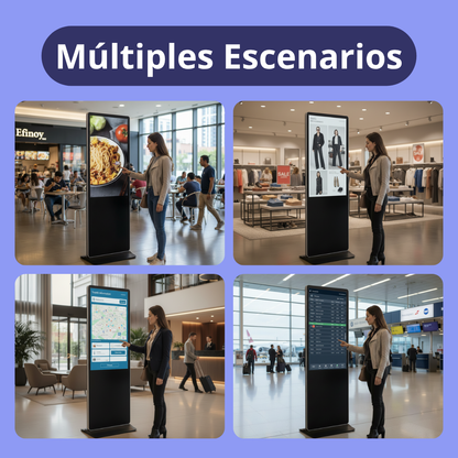 Kiosco Totem Digital Táctil Interactivo 32" Full HD con Windows 10