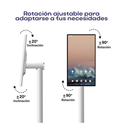 Smart TV Portátil Táctil Android de 21.5" con Soporte