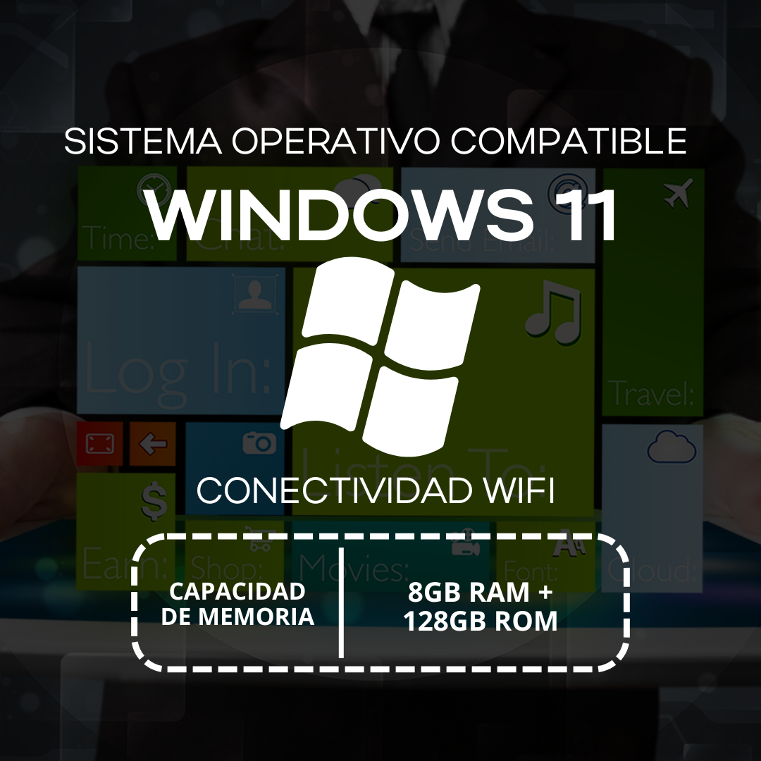 Punto de Venta Windows 11 con Pantalla Táctil Dual de 15.6 Pulgadas, Procesador i5, POS con 8GB RAM + 128GB ROM