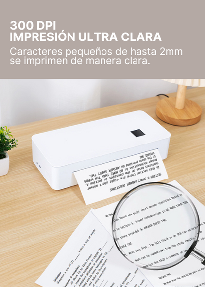 Impresora Portátil Térmica A4 - USB-C y Bluetooth
