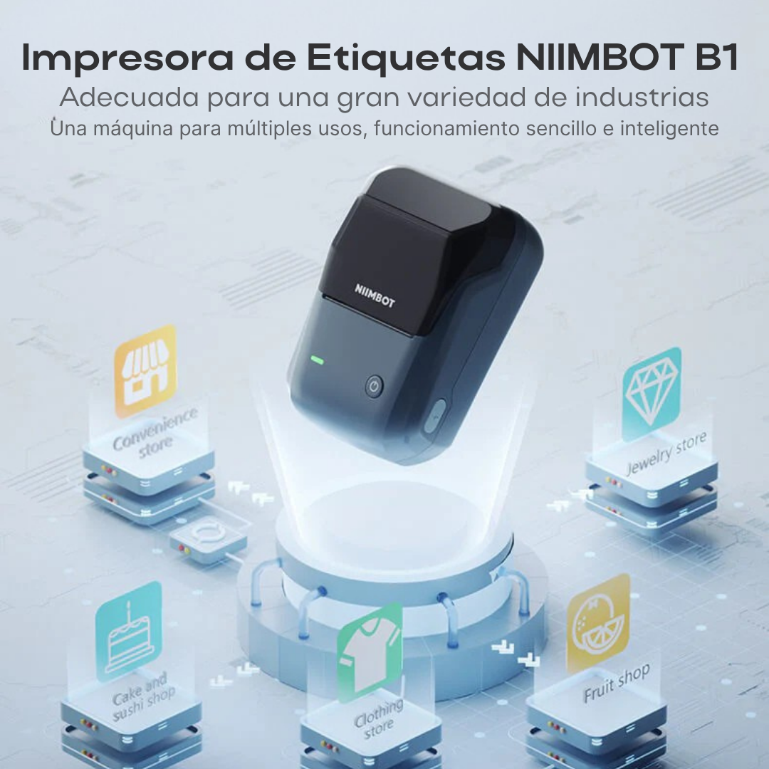 NIIMBOT B1 Impresora Térmica de Etiquetas Inalámbrica Bluetooth