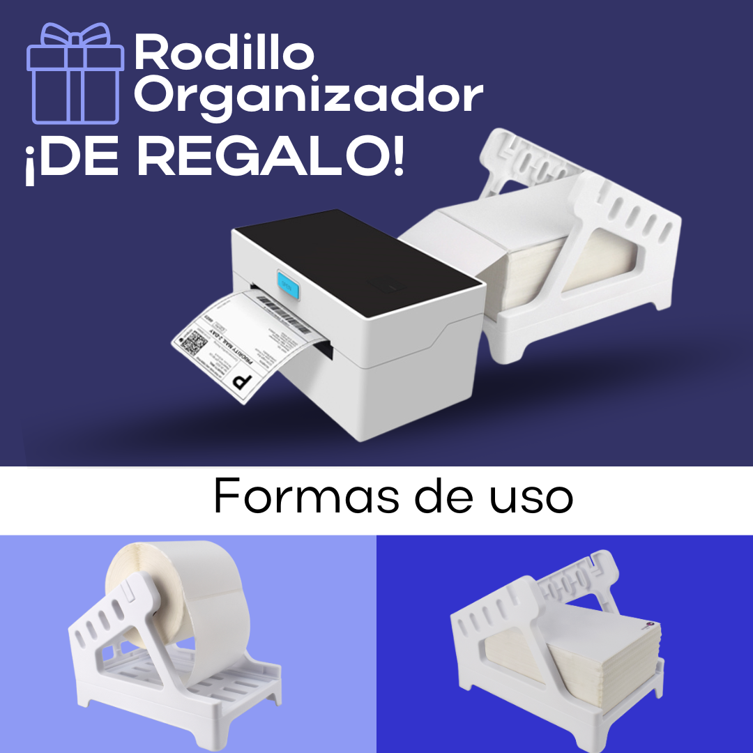Impresora de Etiquetas Térmica Directa de 4 Pulgadas, Alta Velocidad 160mm/s, Conexión USB/Bluetooth/WiFi