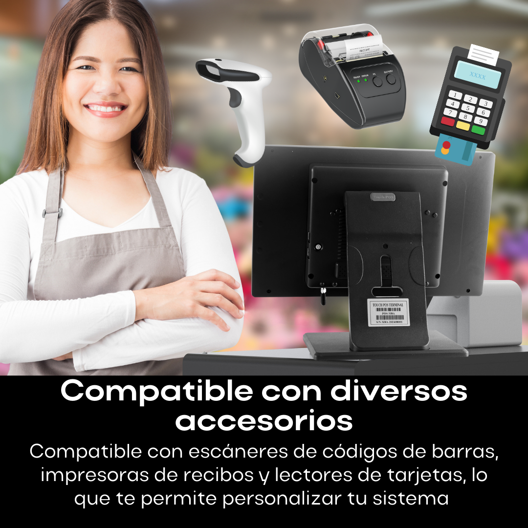 Punto de Venta Android 11 con Pantalla Táctil de 15.6'' M8A