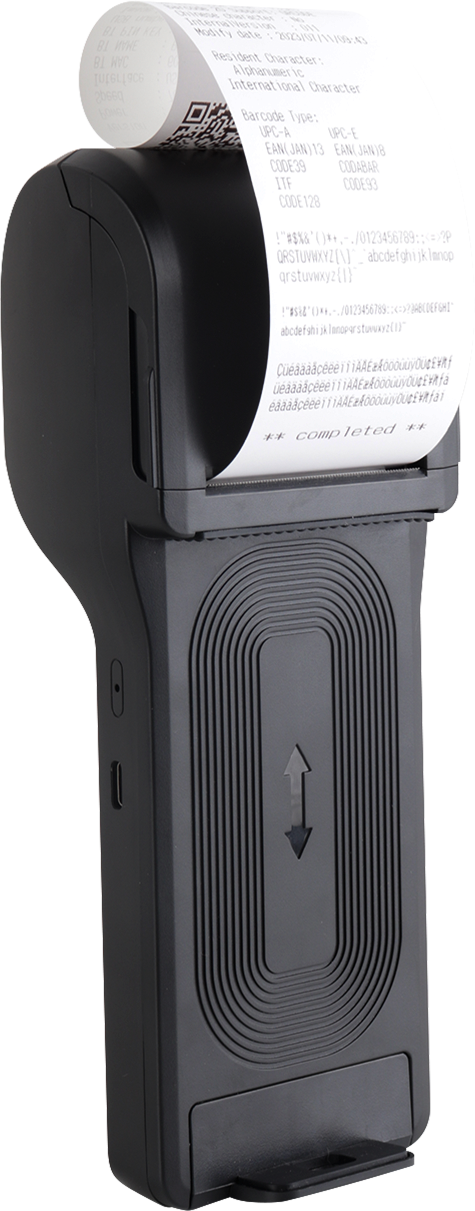 Punto de Venta Impresora Térmica Portátil XP-P1 y Escáner de Códigos de Barras 1D/2D