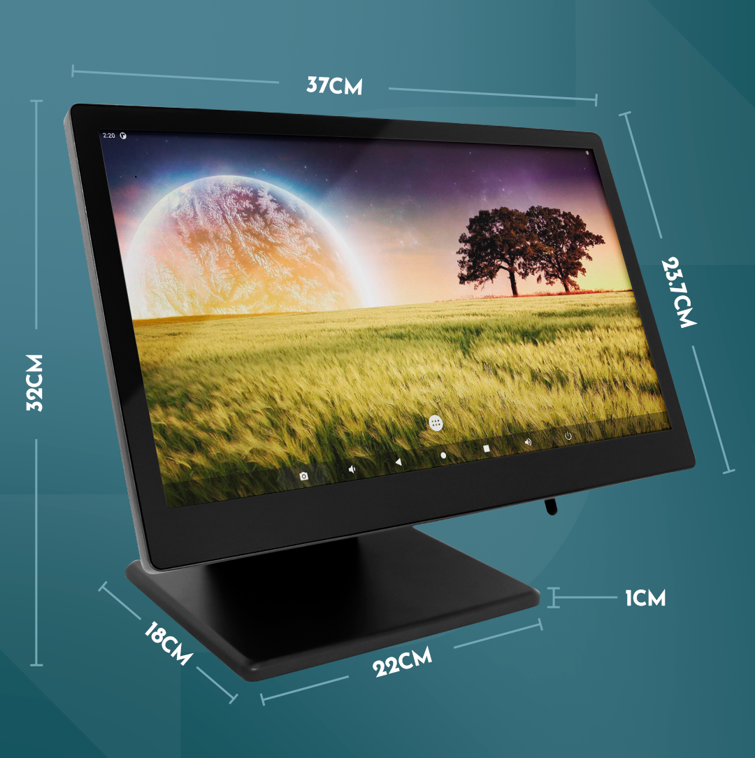 Punto de Venta Todo en Uno 15.6" — Windows 11, Core i5 e Impresora Térmica 58mm