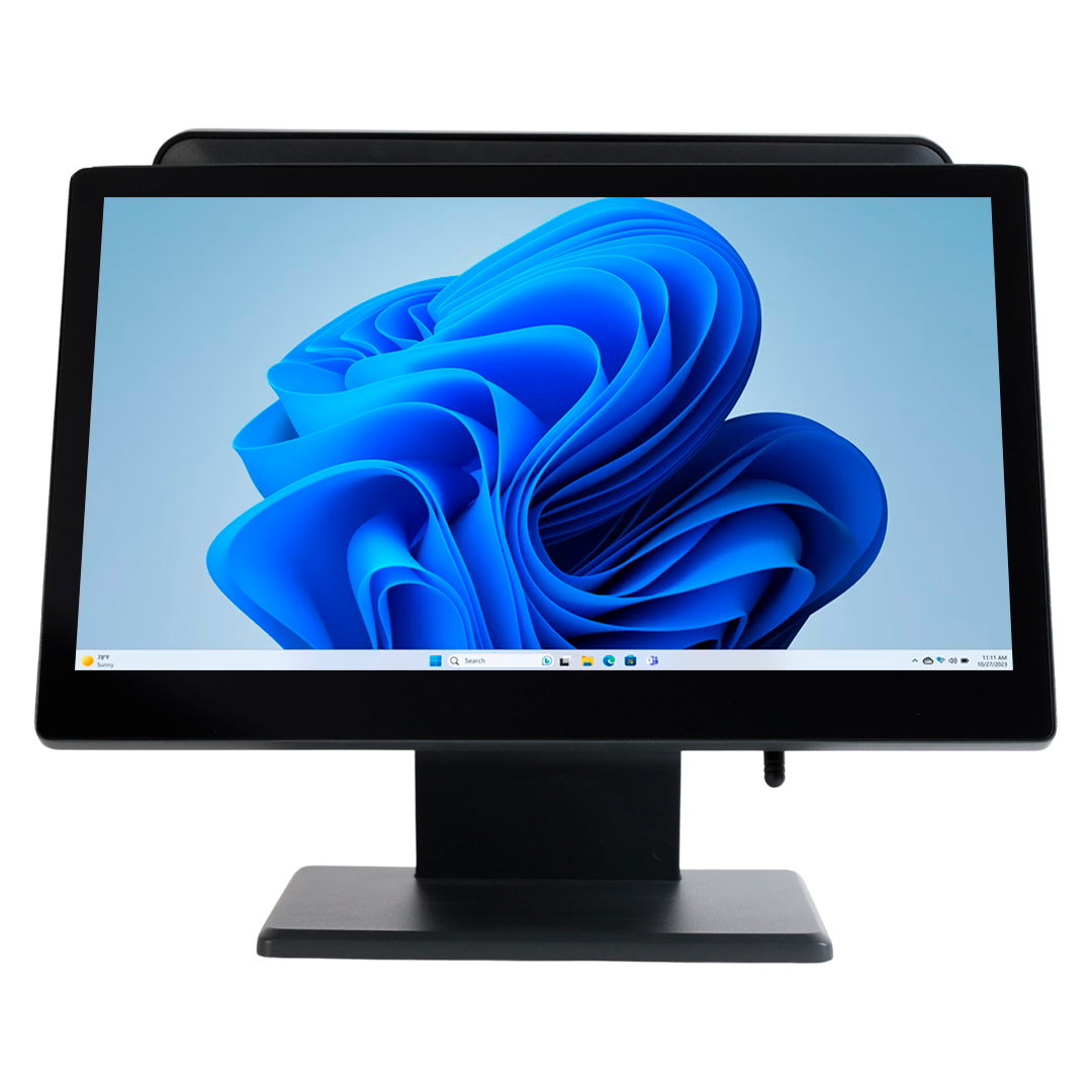 Punto de Venta Windows 11 con Pantalla Táctil Dual de 15.6” + 13”, Procesador i5, POS con 8GB RAM + 128GB ROM