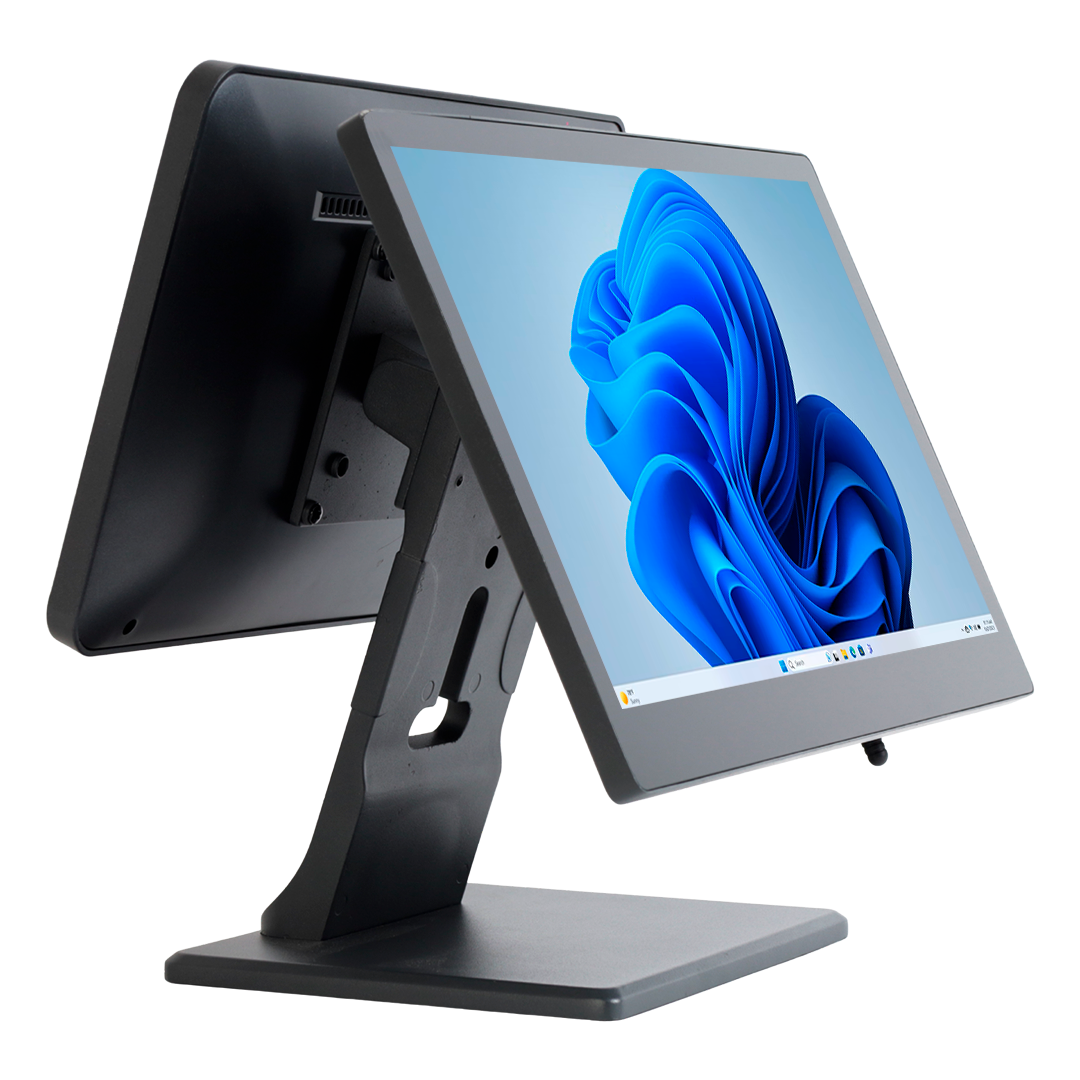 Punto de Venta Windows 11 con Pantalla Táctil Dual de 15.6” + 13”, Procesador i5, POS con 8GB RAM + 128GB ROM