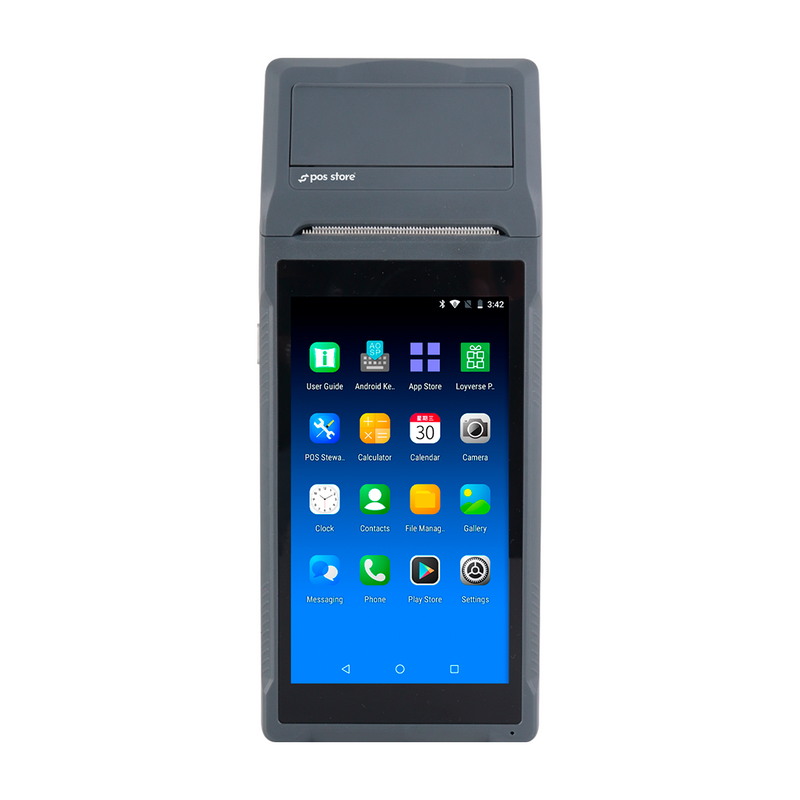 Punto de Venta Q2i Android 11 con Impresora Térmica 58mm y Escáner 1D | Terminal POS Portátil con WiFi y 2GB RAM