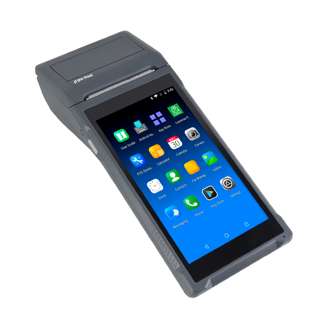 Punto de Venta Q2i Android 11 con Impresora Térmica 58mm y Escáner 1D | Terminal POS Portátil con WiFi y 2GB RAM