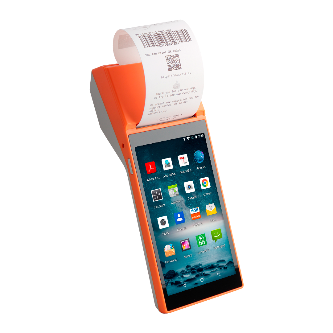 Punto de Venta Scangle SP01 con Android 8.1 e Impresora de Recibos