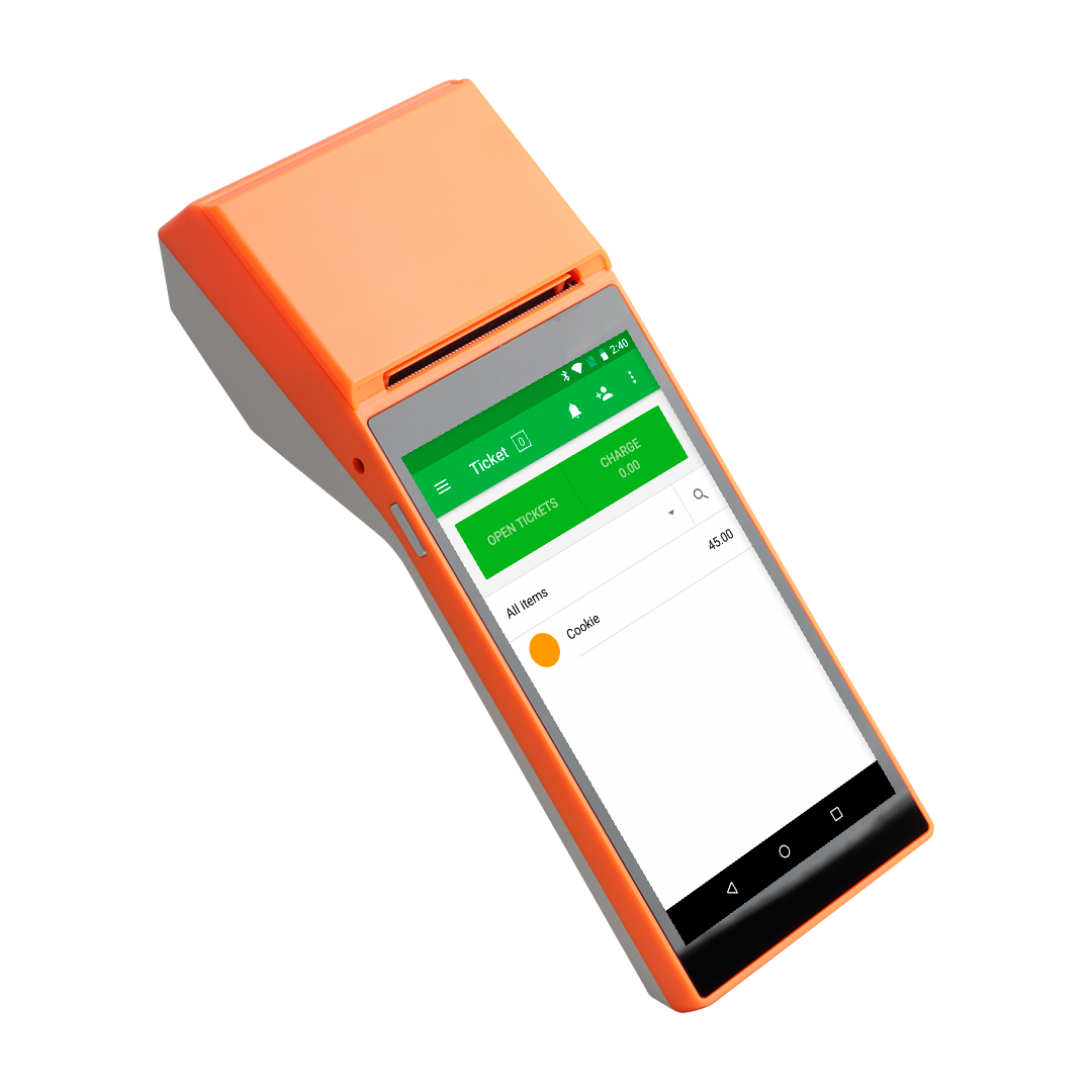Punto de Venta Scangle SP01 con Android 8.1 e Impresora de Recibos