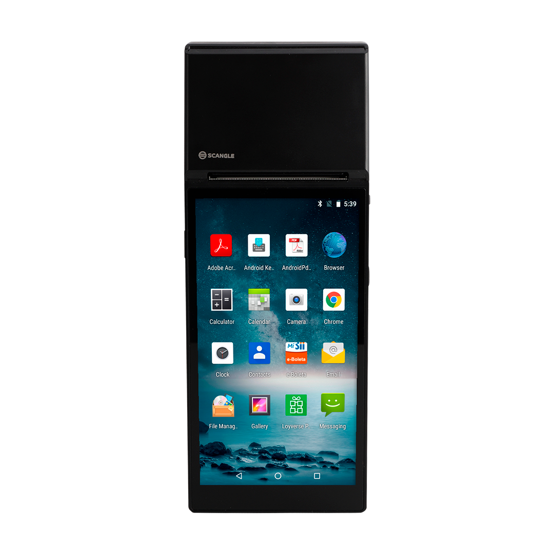 Punto de Venta Scangle SP01 con Android 8.1 e Impresora de Recibos