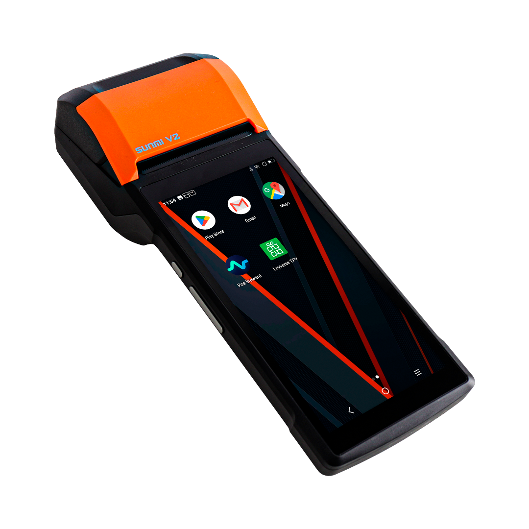 Punto de Venta  SUNMI V2s con Android 12 e Impresora de Recibos