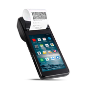 Imagen del Punto de venta H5 con Android 8.1 e Impresora de Recibos, donde se ve su pantalla mientras se imprime un recibo de compra