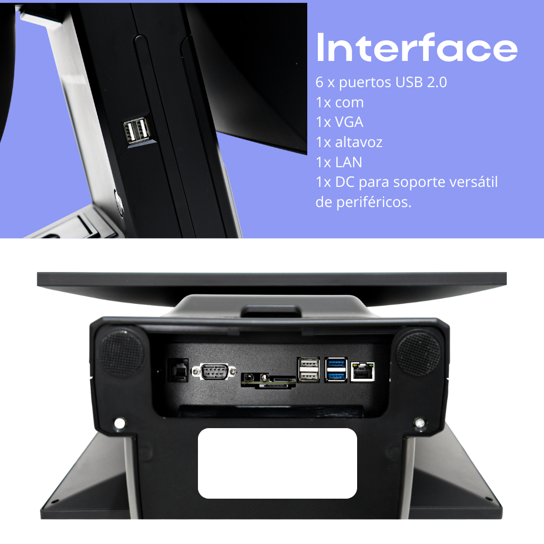 Punto de Venta M9 con Pantalla Dual de 15.6'' Android 11