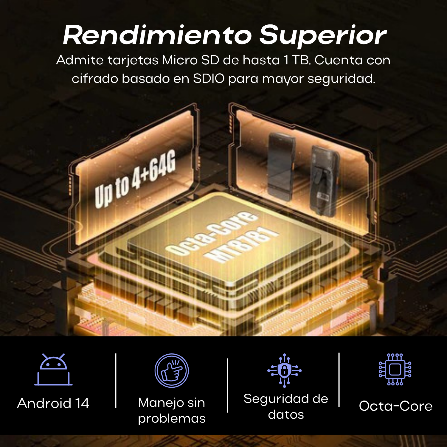 POS Escáner de códigos de Barras Android 14