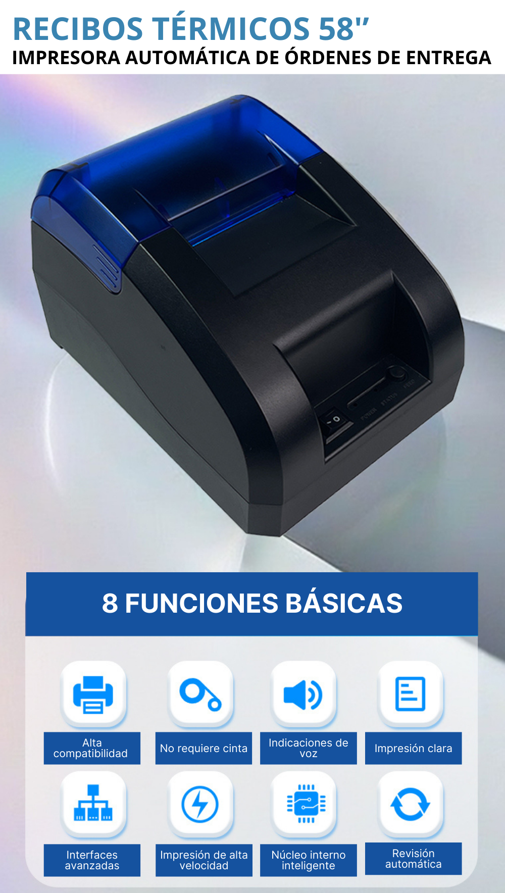 Impresora Térmica de Recibos de 58 mm