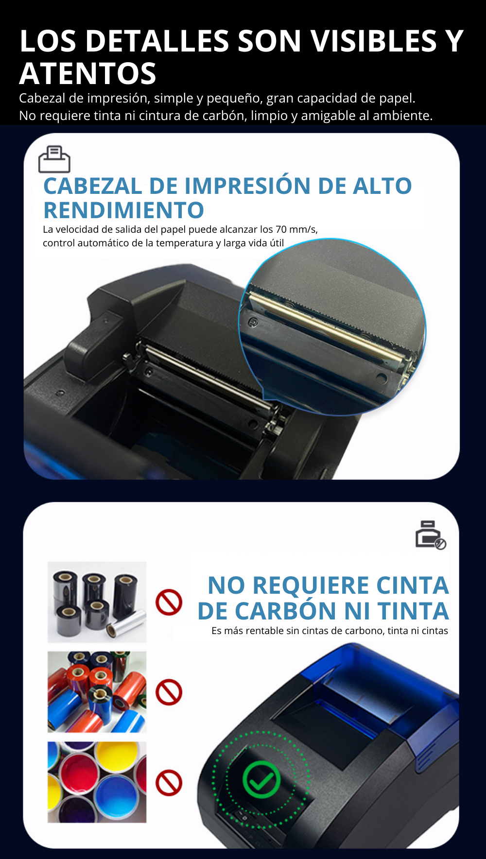 Impresora Térmica de Recibos de 58 mm