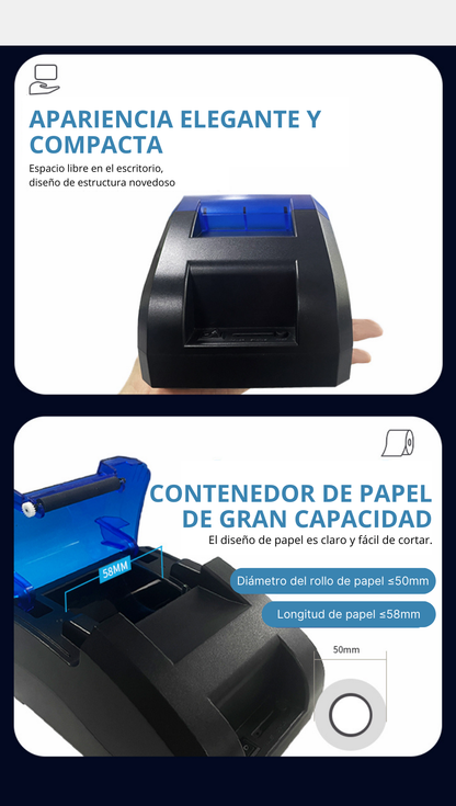 Impresora Térmica de Recibos de 58 mm