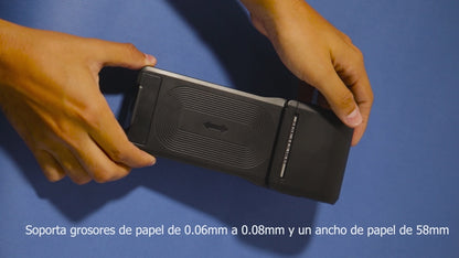 Punto de Venta Impresora Térmica Portátil XP-P1 y Escáner de Códigos de Barras 1D/2D